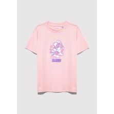 Mavi Lola Bunny Baskılı Pembe Tişört 7610415-71007