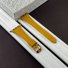 Kuzgun Deri Apple Watch 10 11 46MM - Ultra 1 2 3 49MM - Se 1 2 3 44MM - 42 44 45 46 49MM Seri 1 2 3 4 5 6 7 8 9 10 Ultra Uyumlu Hakiki Deri El Yapımı Kadın Saat Kayışı, Apple Deri Kordon