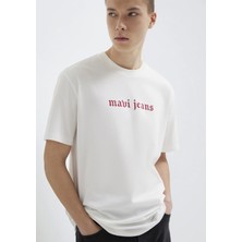 Mavi Mavi Jeans Baskılı Ekru Tişört 0613201-70057