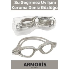 Armoris Yeni Nesil Ayarlanır Kayış Su Geçirmez Uv Işını Koruma Silikon Plastik Antifog Kutulu Deniz Gözlüğü