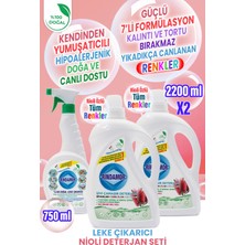Rindamor Rındamor %100 Doğal Bitkisel Tüm Renkler Sıvı Çamaşır Deterjanı Organik Nioli Yağlı ve Leke Çıkarıcı Seti