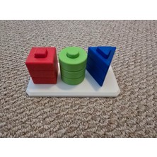 Pazarois Montessori Geometrik Şekil Eşleştirme Oyuncağı