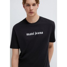 Mavi Mavi Jeans Baskılı Siyah Tişört 0613201-900
