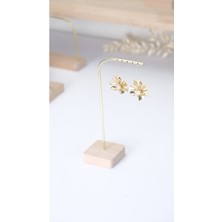 Ahşap Pirinç Küpe Askısı, Takı Düzenleyici ve Teşhir Standı