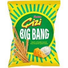 Ülker Çizi Big Bang Ranch ve Cheddar Aromalı Mısır Parçacıklı Çubuk Kraker - 50 Gram - 15 Adet