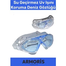 Armoris Yeni Nesil Ayarlı Kayış Su Geçirmez Uv Işın Koruma Yetişkin Plastik Antifog Kutulu Deniz Gözlüğü