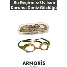 Armoris Yeni Nesil Ayarlanır Kayış Su Geçirmez Uv Işını Koruma Silikon Plastik Antifog Çocuk Deniz Gözlüğü