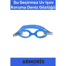 Armoris Yeni Nesil Ayarlanır Kayış Su Geçirmez Uv Işını Koruma Silikon Plastik Antifog Çocuk Deniz Gözlüğü