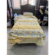 F.ACAR Home Collection Desenli Tek Kişilik Rengarenk Nevresim Takımı