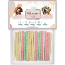 MarkEntegra Renkli Munchy Çubuk - 12 cm Boyunda 100'LÜ Kemik Seti