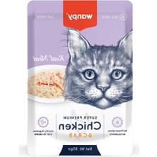 MarkEntegra Tavuklu & Yengeçli Yaş Kedi Maması - 12 x 85 G Pouch