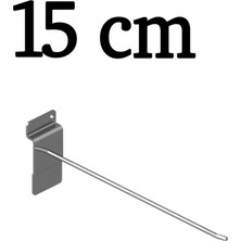 10 Adet 15 cm Kanallı Pano Kancası, Aksesuar ve Bijuteri Düzenleyici