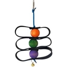 MarkEntegra Derili Ahşap Zig-Zag Papağan Oyuncağı - 10X12 cm