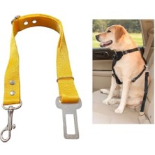 MarkEntegra Köpek ve Kedi Araç Emniyet Kemeri Tasması (Sarı)