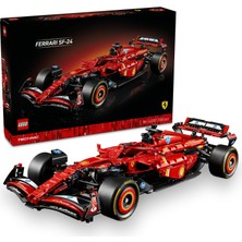LEGO Technic Ferrari Sf–24 F1 Araba 42207 – Yetişkinler Için 1:8 Ölçekli V6 Motor, Vites Kutusu, Direksiyon ve Drs Içeren Koleksiyonluk Yarış Arabası Modeli Yapım Seti, Hediye Fikri (1361