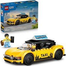 LEGO City Sarı Taksi 60487 – 5 Yaş ve Üzeri Erkek ve Kız Çocuklar Için Turist ve Taksi Şoförü Minifigürleri Içeren Yaratıcı Oyuncak Yapım Seti, Çocuklar Için Eğlenceli Hediye Fikri