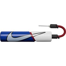 Essential Ball Pump Çift Yönlü Top Şişirme Pompası Mavi Beyaz