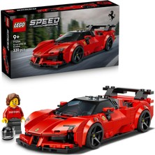LEGO Speed Champions Ferrari SF90 Xx Stradale Spor Araba 77254-9 Yaş ve Üzeri Çocuklar Için Minifigür Içeren Ferrari Kıyafetli Minifigür Içeren Yaratıcı Oyuncak Yapım Seti, Hediye Fikri