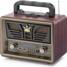 Shopwave Bluetooth Nostaljik Hoparlör Fm 23.5 x 12 x 19 cm NS8071BT