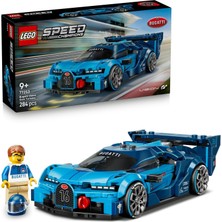 LEGO Speed Champions Bugatti Vision Gran Turismo Araba 77253-9 Yaş ve Üzeri Çocuklar Için Bugatti Kıyafet Giyen Minifigür Içeren Yaratıcı Oyuncak Yapım Seti, Hediye Fikri (284 Parça)