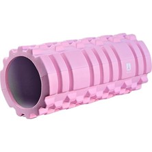 Yoğunlukta Orta Sert Deluxe Foam Roller Masaj Köpüğü Pilates Masaj Rulosu Tırtıklı Yoga Roller Isınma Roller Pembe