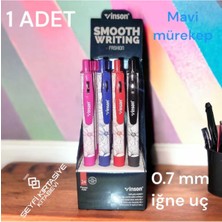 Desenli Basmalı Mavi Renk Jel Mürekkepli Tükenmez Kalem 1 Adet