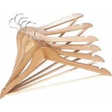 6'lı Ahşap Askı Seti, Doğal ve Şık Dekoratif Askılar