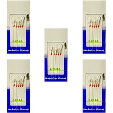 Çapari Takımı 5 Adet No:8 150CM 0,30MM 5 Iğneli
