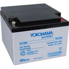 SHC4200 Yokohama YH-122.6 12 Volt 26 Amper Akü (165X176X125 Mm)