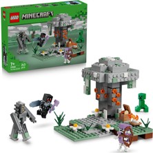 LEGO Minecraft Solgun Bahçe 21586-7 Yaş ve Üzeri Çocuklar Için Kahraman Kanatlı Mothman, Creeper ve Iskelet Içeren Yaratıcı Koleksiyonluk Oyuncak Yapım Seti, Oyunculara Özel Hediye Fikri