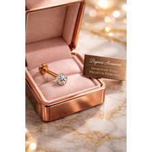 Begonia Accessories Antialerjik 316L Cerrahi Çelik  Şambala Helix,septum,tragus,labret Piercing 1 Adet