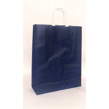 Umur Kağıt Poşet 12X32X40 Lacivert Kuşe Kağıt 5 Adet