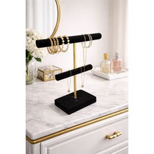 Kadife Takı Standı, Kolye ve Küpe Organizer, Şifonyer Üstü Dekorasyon