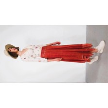 Fibula Otantik ve Bohem Standart Beden Bel Lastikli% Yüz Pamuk Astarlı Etek 36-38-40-42-44 Bedelere Olur