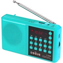 UltraTekno Bluetoothlu Deprem ve Acil Durum Radyosu 18650 Pilli Şarjlı Fm Radyo USB Tf Kart Destekli Type-C Şarjlı LED Fenerli Taşınabilir Radyo Y-096