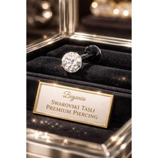 Begonia Accessories Antialerjik 316L Cerrahi Çelik Şambala Helix,septum,tragus,labret Piercing 1 Adet