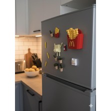 6'lı Patates Poşet Klipsi, Magnetli ve Pratik Saklama Çözümü