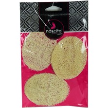 Kaia Life Doğal Kabak Lifli Peeling Oval Yüz Pedi Kese 3 Adet 9x7 cm