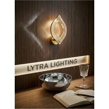 Yonca Model Gold 3 Renk Modu Kristal Salon Mutfak Yatak Çocuk Odası Aplik