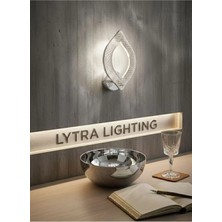 Yonca Model Gümüş 3 Renk Modu Kristal Salon Mutfak Yatak Çocuk Odası Aplik