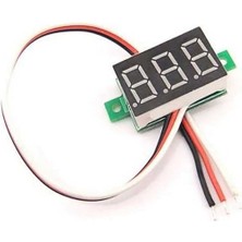 MarkEntegra Mini Dijital Voltmetre - Dc 0-100V Kırmızı LED Ekran