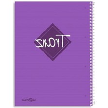 MarkEntegra A5 Çizgili Defter - 200 Sayfa Mor Renk