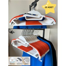 10 Adet Çok Fonksiyonlu Ince Elbise Askısı, Şık ve Düzenli Saklama Sağlar