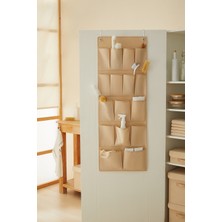 Bej Çok Amaçlı Askılı Dolap Içi Düzenleyici, Terlik Organizer 45X125
