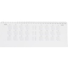 MarkEntegra Haftalık Masa Ajandası - Siyah Puantiye