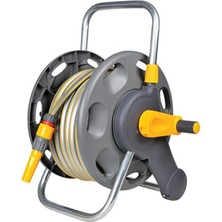 MarkEntegra Duvarda ve Yerde Kullanılabilen Hortum Toplama Sarma Makara Seti - 50 M Hortum Kapasitesi