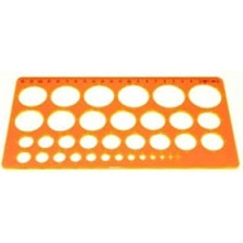 MarkEntegra Daire Şablon Cetvel - 1-36 Ölçü