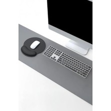 MarkEntegra Ergonomik Kaymaz Bilek Destekli Mouse Pad - Siyah