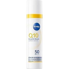 SHC4200 SPF50 Q10 Kırışıklık Karşıtı Gündüz Yüz Bakım Kremi 40ML,NEMLENDIRICI,MAKYAJ Bazı,tüm Cilt Tonları