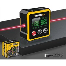SHC4200 Mey Ithalat® Sgs 5431 Lazer Dijital Açı Ölçer Mıknatıslı